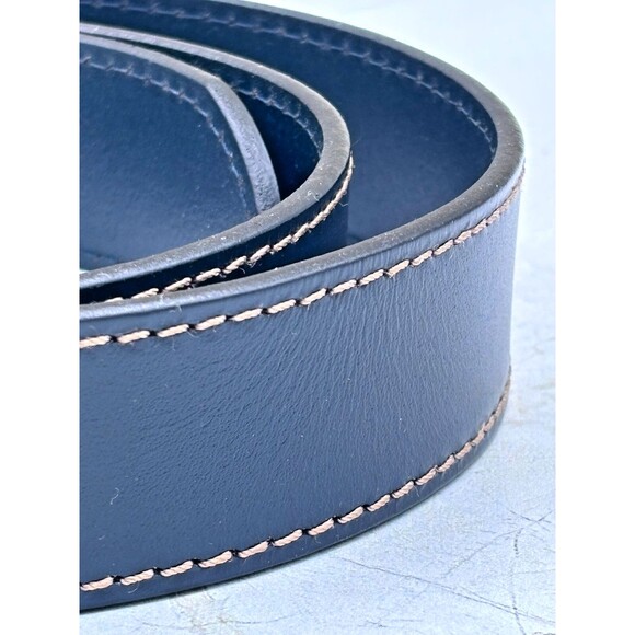 Paisley & Gray Genuine Leather Belt Navy Mens Size 34 5BT7511M Smooth New W/Tags - Picture 6 of 9